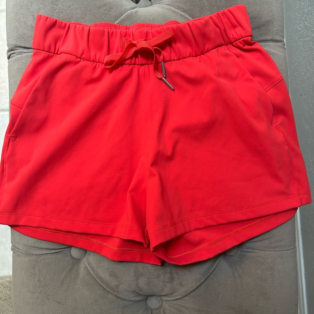 Women's Lululemon Watermelon Red Casual Shorts